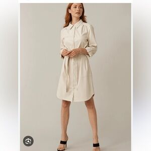 Joseph Ribkoff faux leather dress